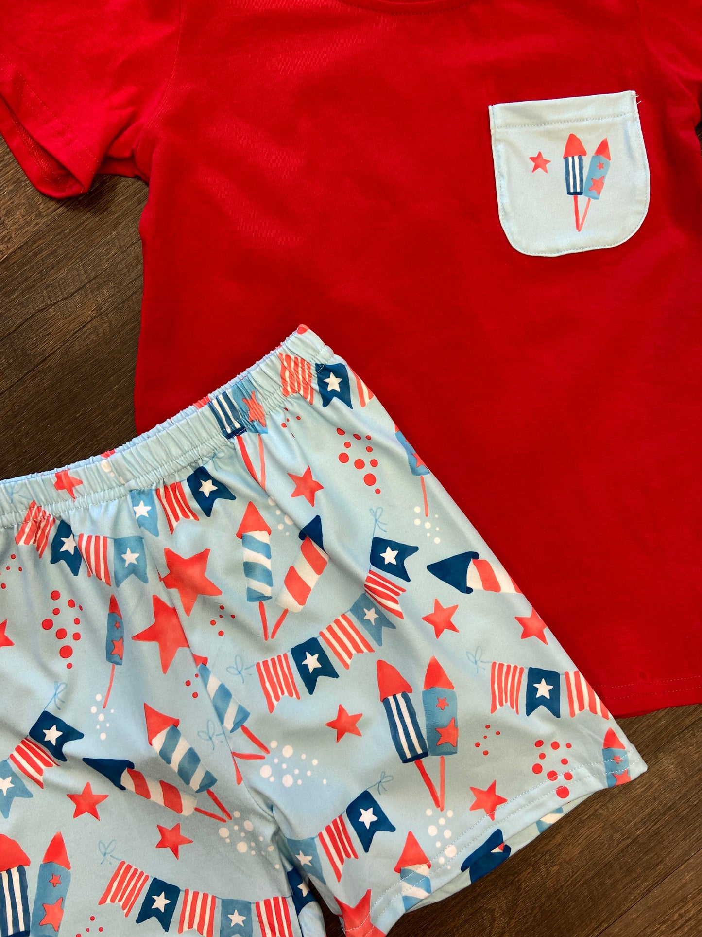 Little Firecracker Short Set - Boys