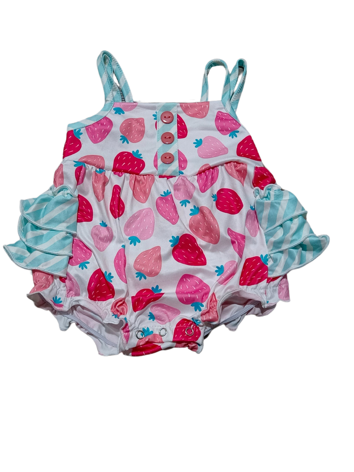 Strawberry Fields Bubble Romper