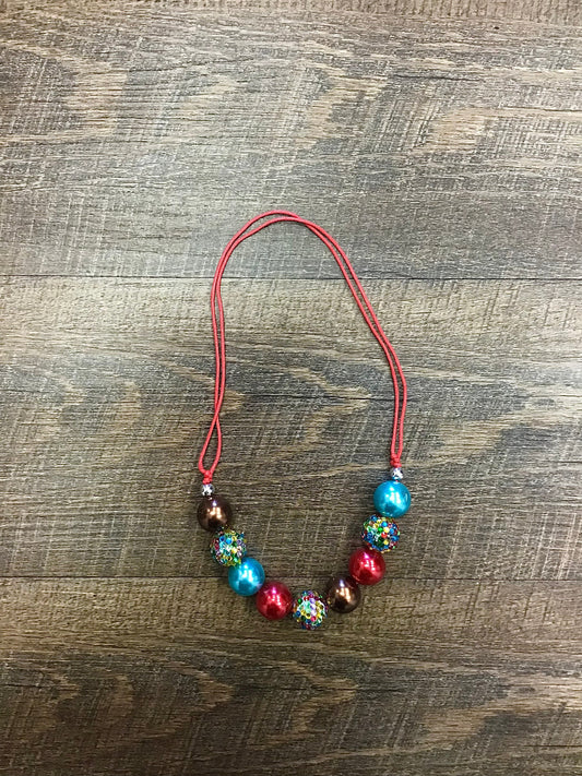 Adjustable Bead Necklace - Carnival